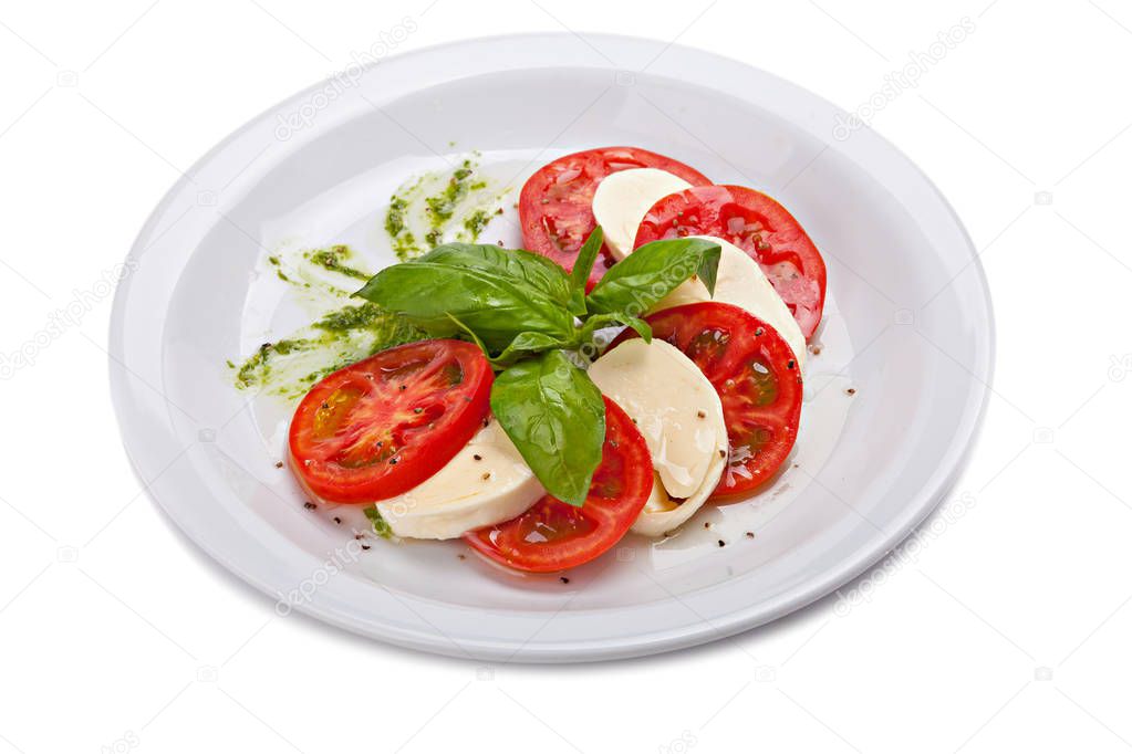 Caprese salad -  traditional italian food.