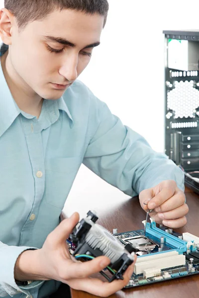 Young computer engineer — Stock Photo, Image