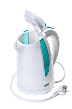 Elektrik kablosu ile plastik elektrikli su ısıtıcısı.