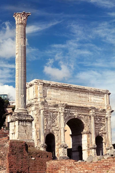 Septimius Severus Arch. The Roman Forum. Rome, Italy. — Stock Photo, Image