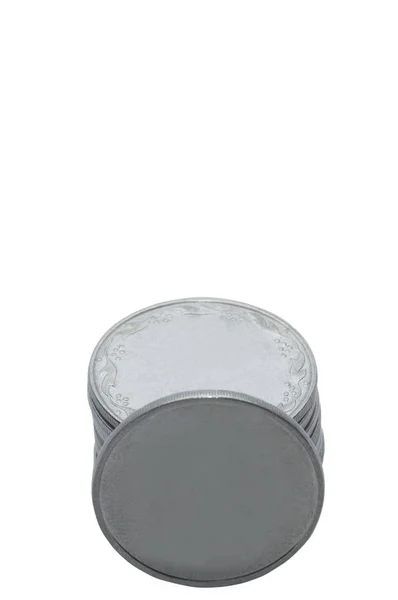 Beyaz arkaplanda paralar.