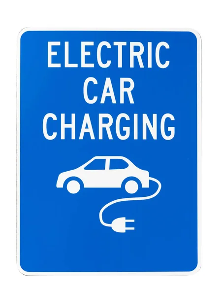 Elektrikli araba şarj istasyonu yol tabelası 