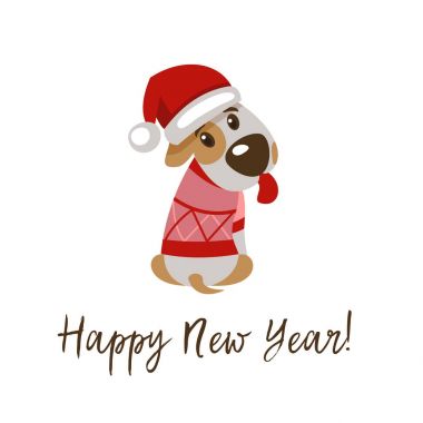 Mutlu yıllar tebrik kartı.