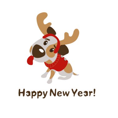 Mutlu yıllar tebrik kartı.