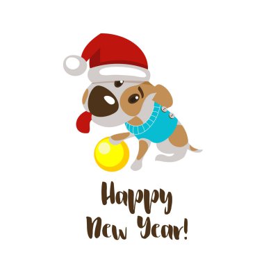 Mutlu yıllar tebrik kartı.