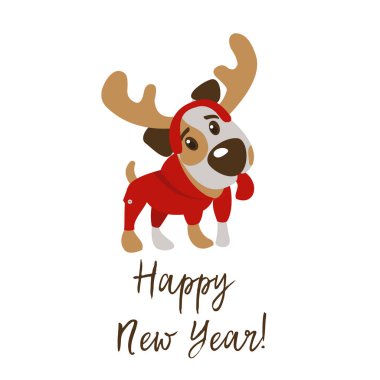 Mutlu yıllar tebrik kartı.