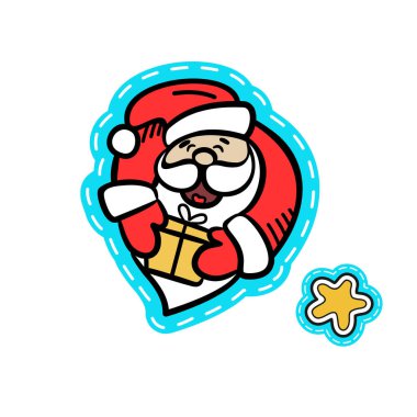 Christmas illüstrasyon elle çizilmiş.