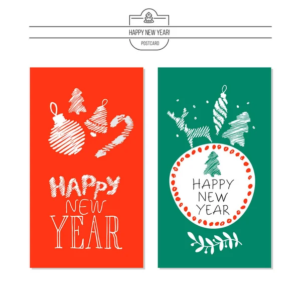 New year vector illustration — Stock Vector