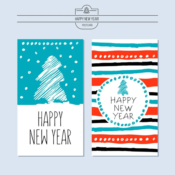 Yeni yıl vektör çizim