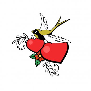 Sevgililer günü için amblemi.