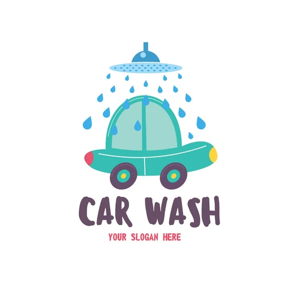 Car wash. Emble — 图库矢量图片