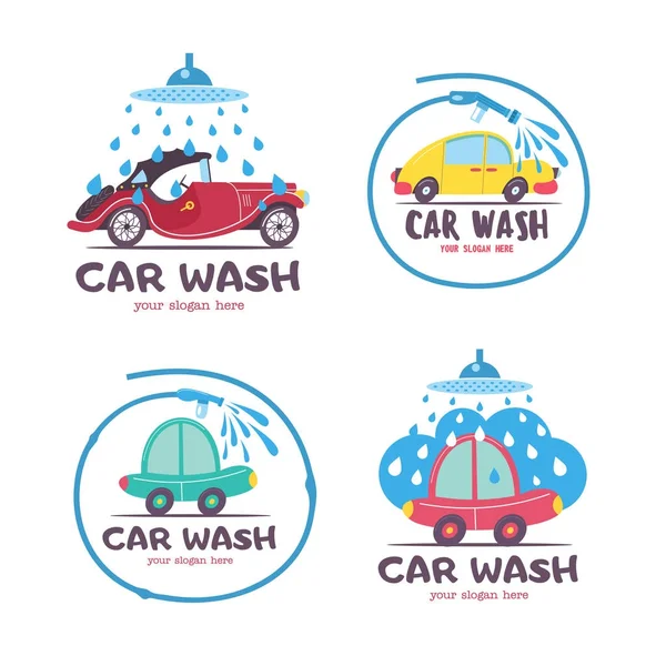 Car wash. Emble — 스톡 벡터