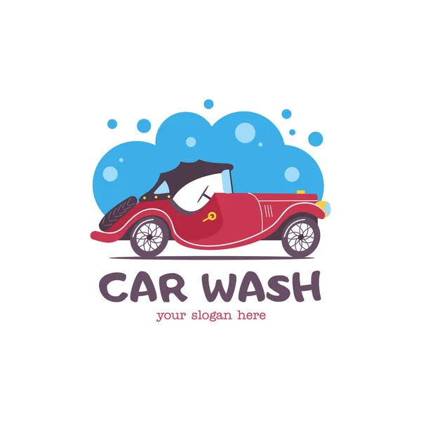 Car wash. Emble — 图库矢量图片