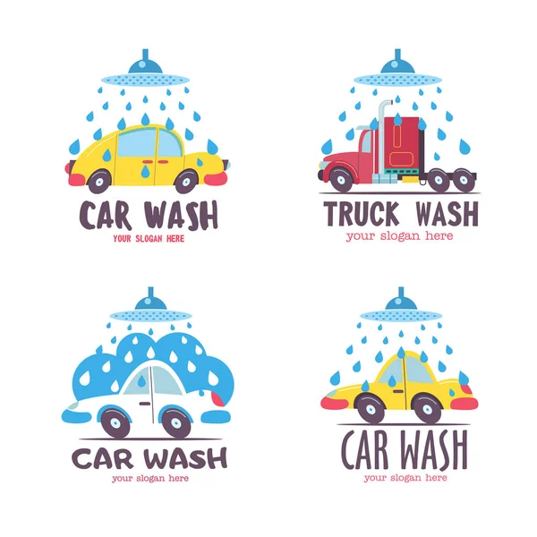 Car wash. Emble — 스톡 벡터