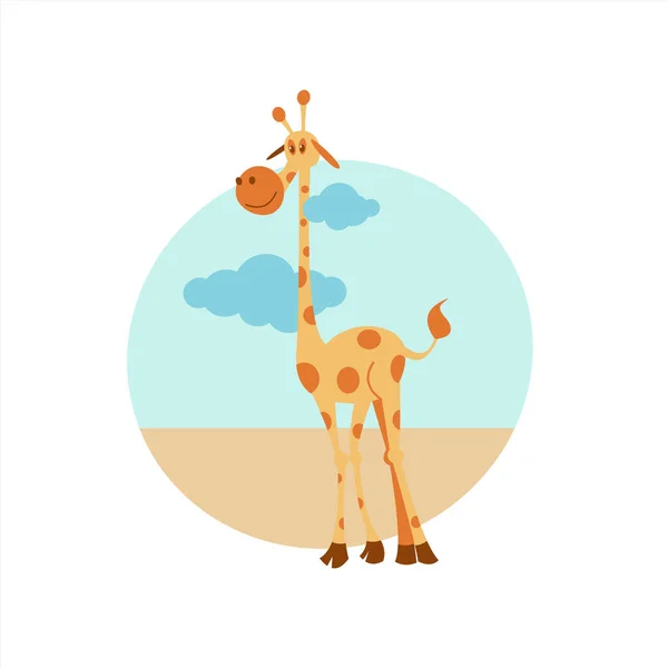 Afrikanska tecknade djur — Stock vektor