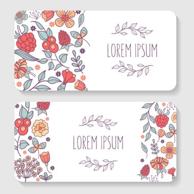 çerçeve çiçek. vektör çizim