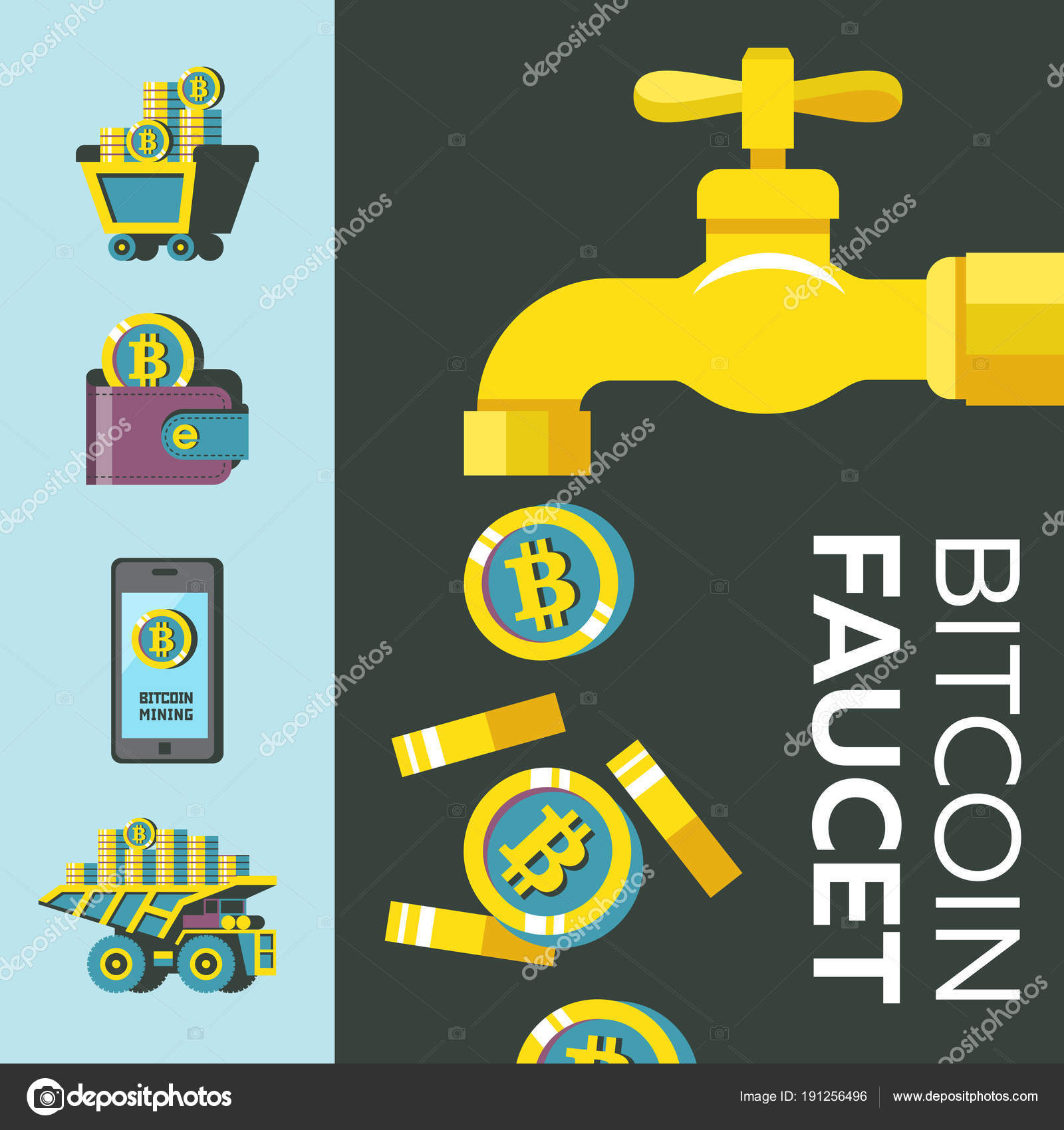 Bitcoin faucet 스톡 벡터, 로열티-프리 Bitcoin faucet 일러스트레이션 - 페이지 %3$d |  DepositPhotos