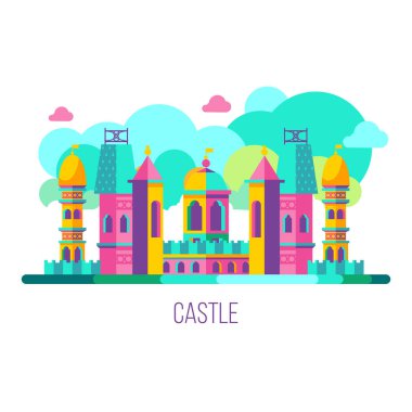 Eğlence Parkı. Vektörel clipart.