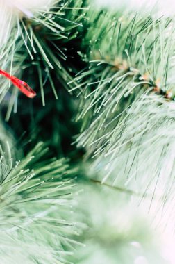 Yeni yıl arka plan olduğunu. Noel ağacı yakın çekim.