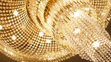 Kristal avize. Lüks ve zarif dekorasyon arka plan