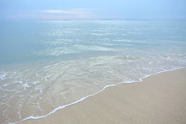 Strand Und Tropisches Meer Naturfarben Auf Dem Foto — Stockfoto