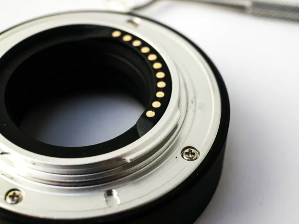 Bayonet lens close-up macro — Stock Photo, Image