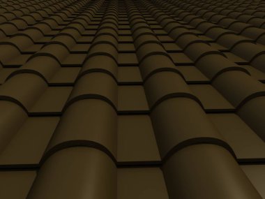 çatı 3d render döşeli portre