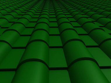 çatı 3d render döşeli portre