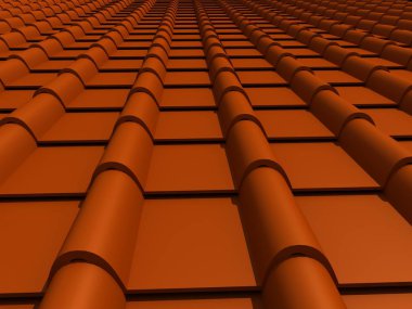 çatı 3d render döşeli portre