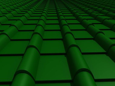 çatı 3d render döşeli portre