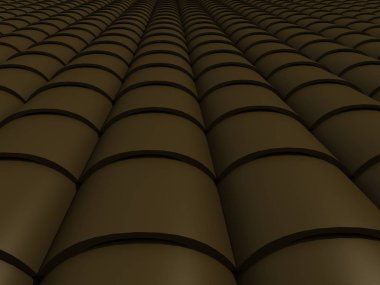 çatı 3d render döşeli portre