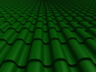 çatı 3d render döşeli portre