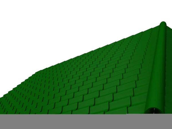 Primer plano techo de baldosas 3d renderizado — Foto de Stock