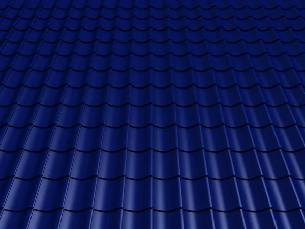 Closeup kachlová střechy 3d vykreslování — Stock fotografie