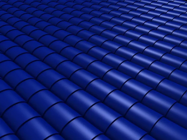 Closeup tiled roof 3d rendering — Stock Photo, Image