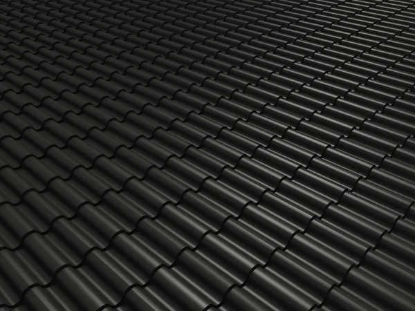 Крупним планом плитковий дах 3d візуалізація — стокове фото