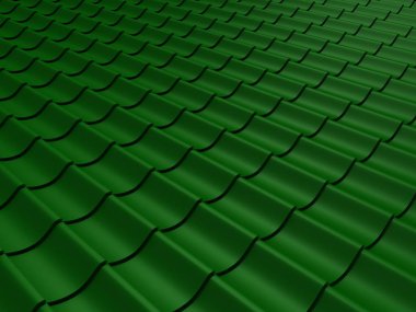 çatı 3d render döşeli portre