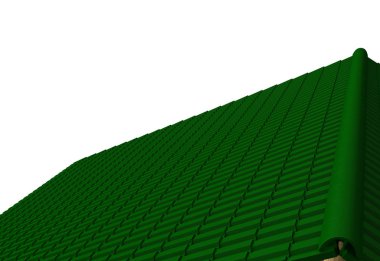 çatı 3d render döşeli portre