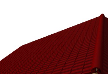 çatı 3d render döşeli portre