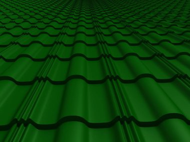 çatı 3d render döşeli portre