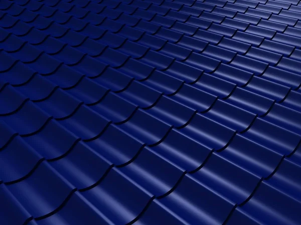 Closeup tiled roof 3d rendering — Stock Photo, Image