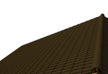 çatı 3d render döşeli portre