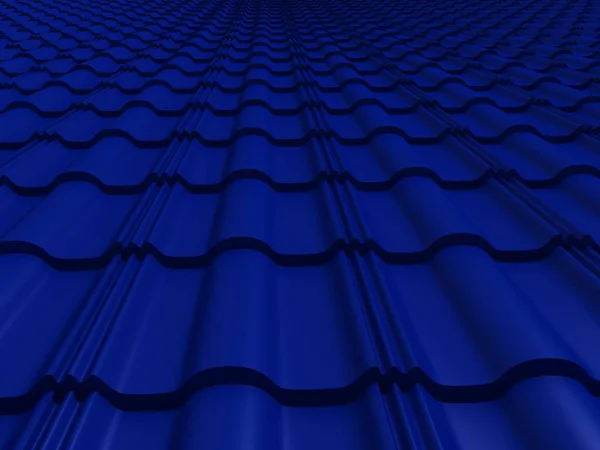 Крупним планом плитковий дах 3d візуалізація — стокове фото