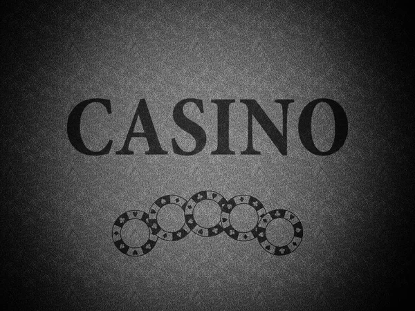 Casino van zwarte achtergrond — Stockfoto