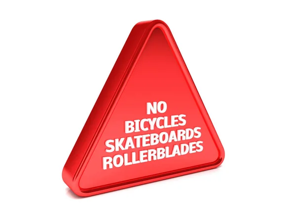 No bicycles skateboards rollerblades — Stock Photo, Image