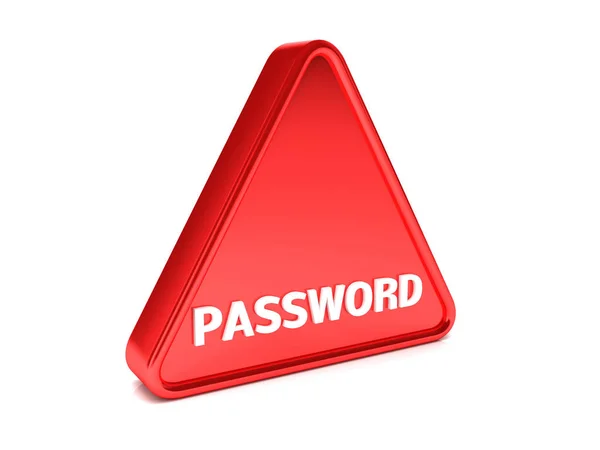 Red sign that says Password — Stock Photo, Image