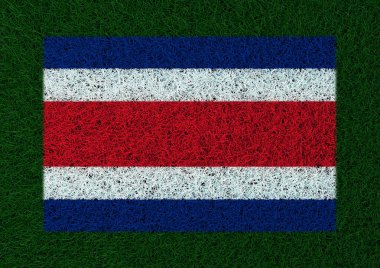 Kosta Rika çim doku Bayrağı