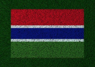 Gambiya çim doku bayrağı