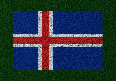 İzlanda çim doku bayrağı