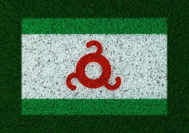 İnguşetya çim doku bayrağı